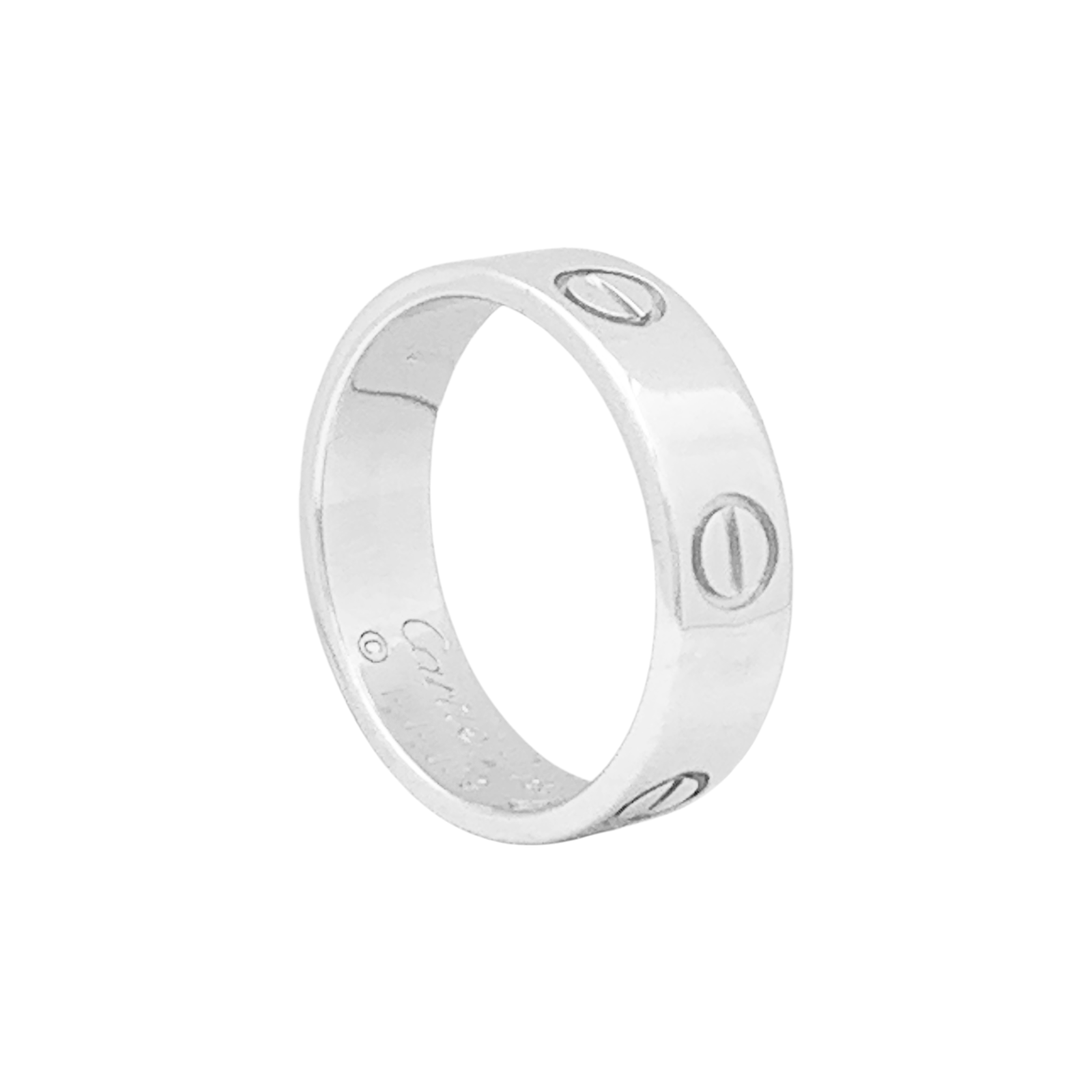 Bague Cartier "Love" or blanc. 3