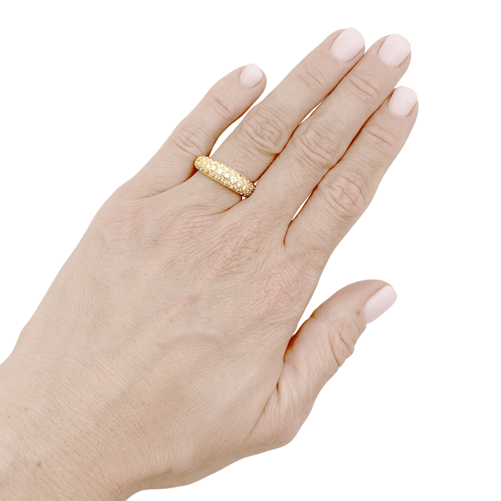 Bague Cartier, "Mimi", or jaune, diamants. 6