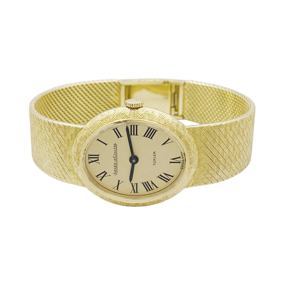 Montre Jaeger Lecoultre vintage, or jaune. 2