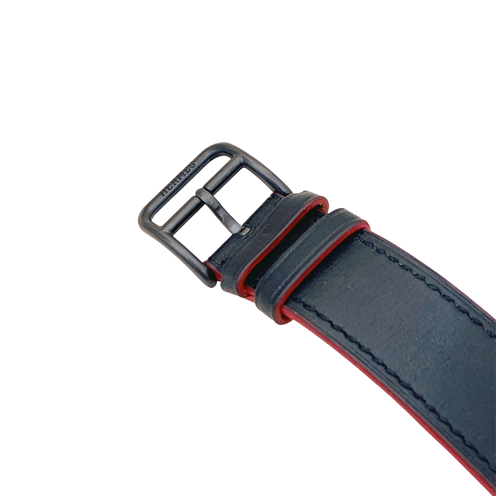 Montre Mixte Hermès, "Cape Cod Shadow, acier noirci, cuir. 4
