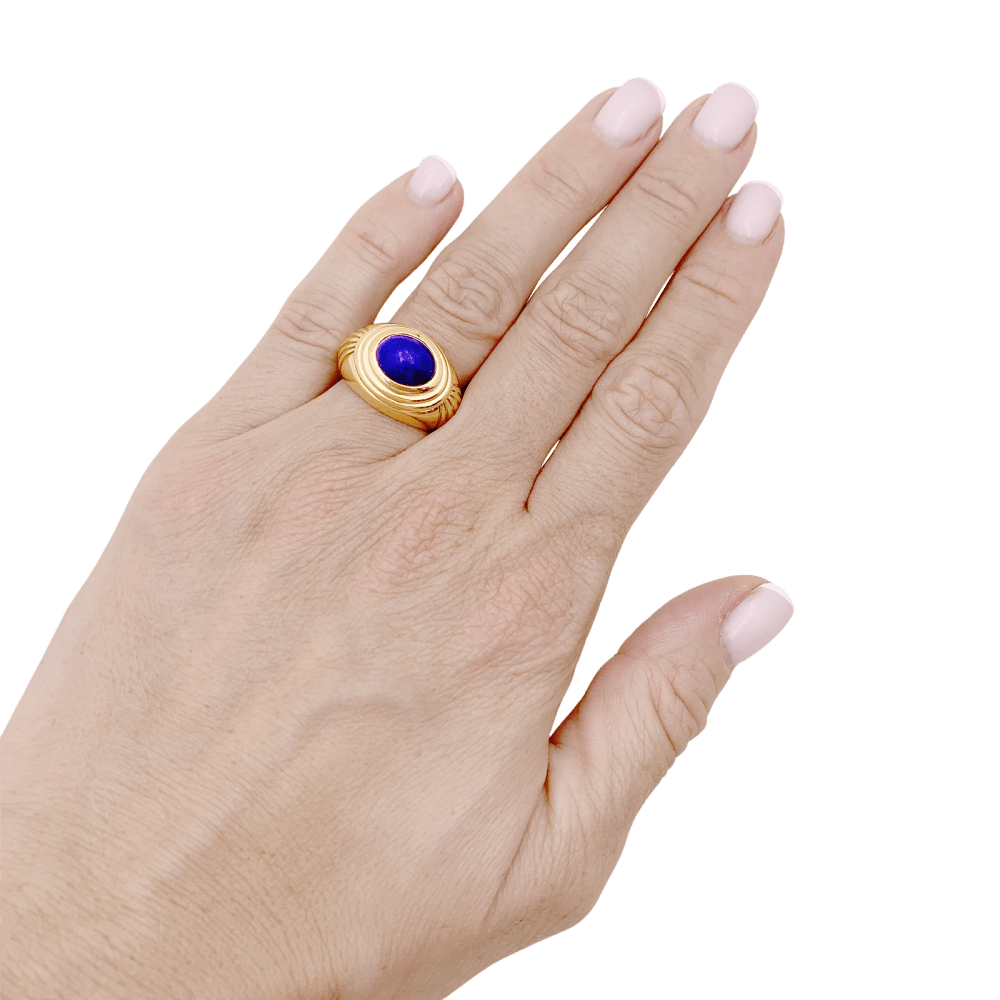 Bague Boucheron,"Jaïpur", or jaune, lapis-lazuli. 5