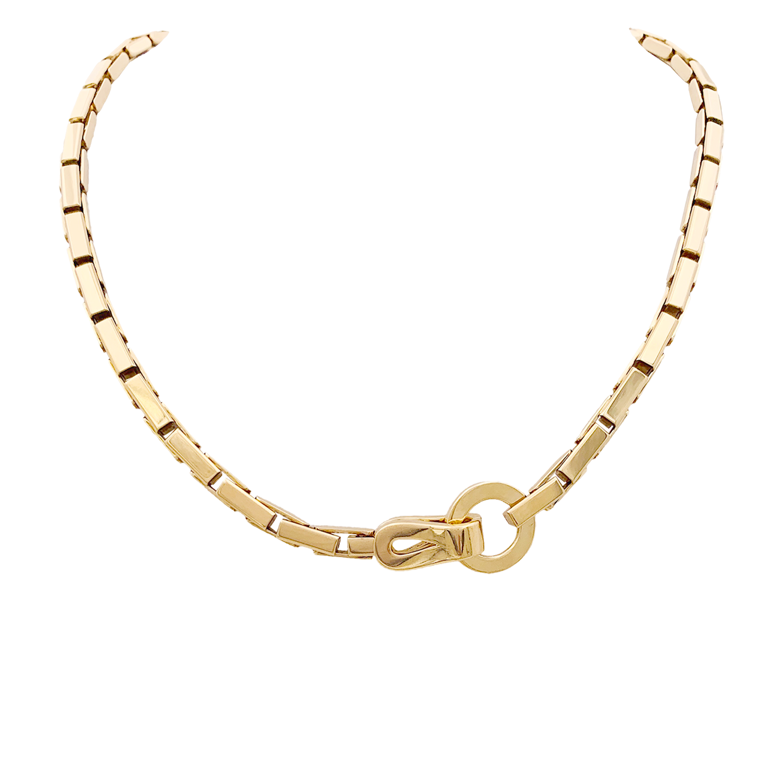 Collier Cartier, "Agrafe", or jaune. 3