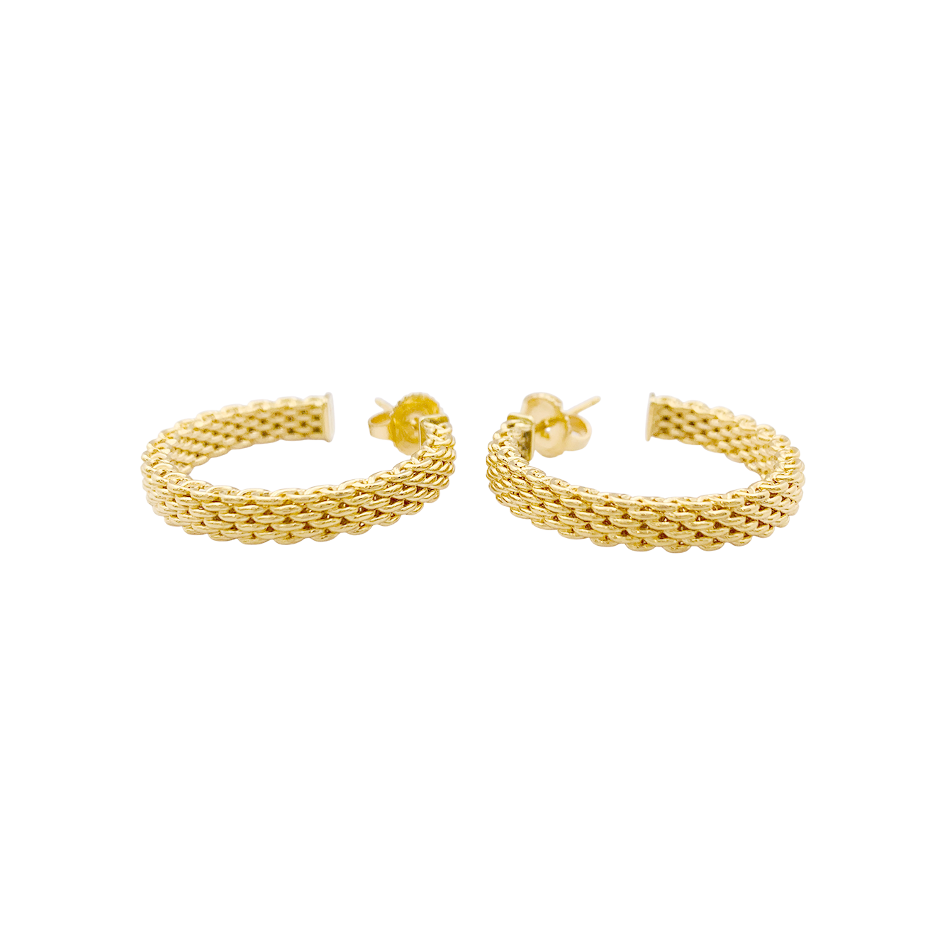 Créoles Tiffany & Co "Somerset" or jaune. 2