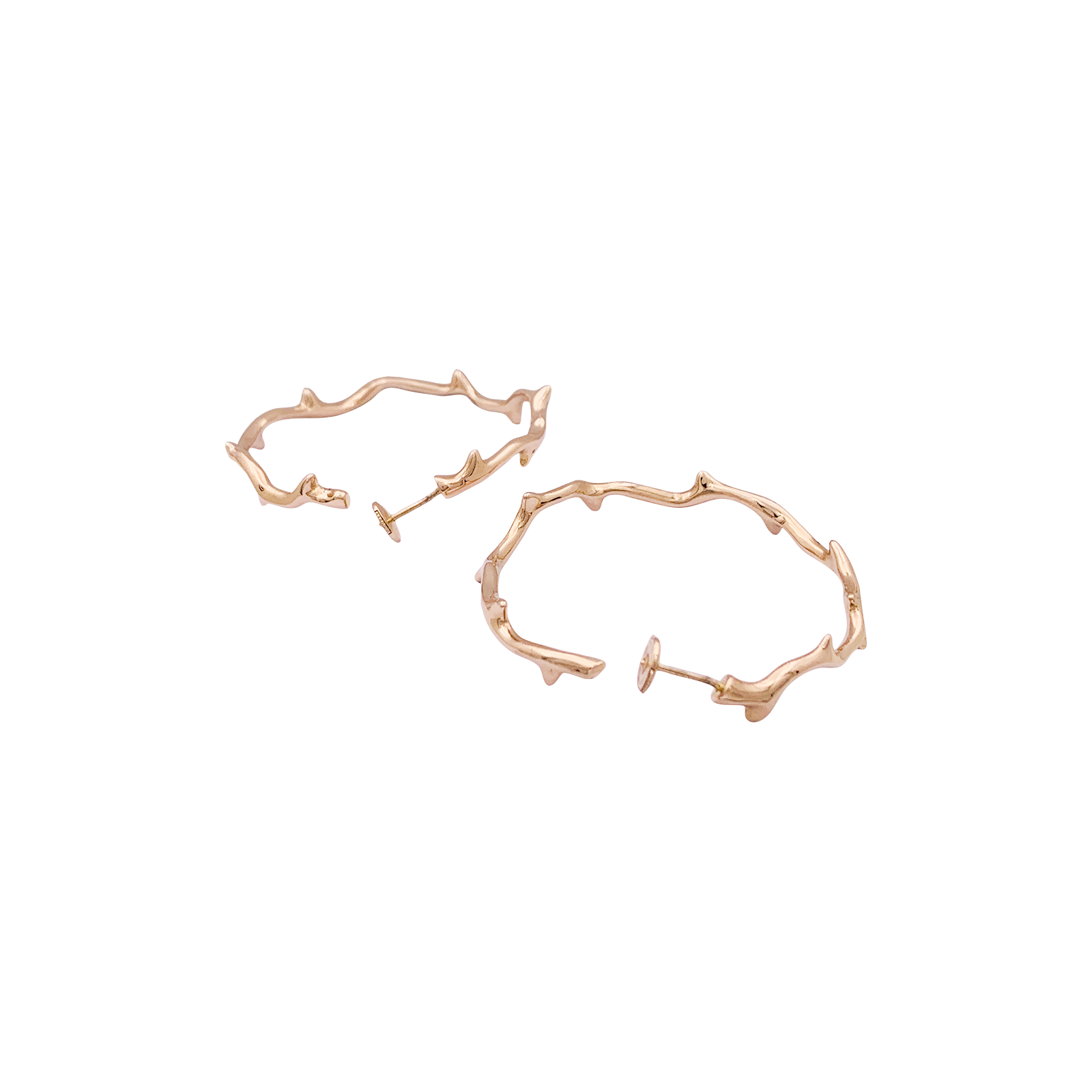 Boucles d'oreilles Dior, "Bois de Rose", or rose. 4