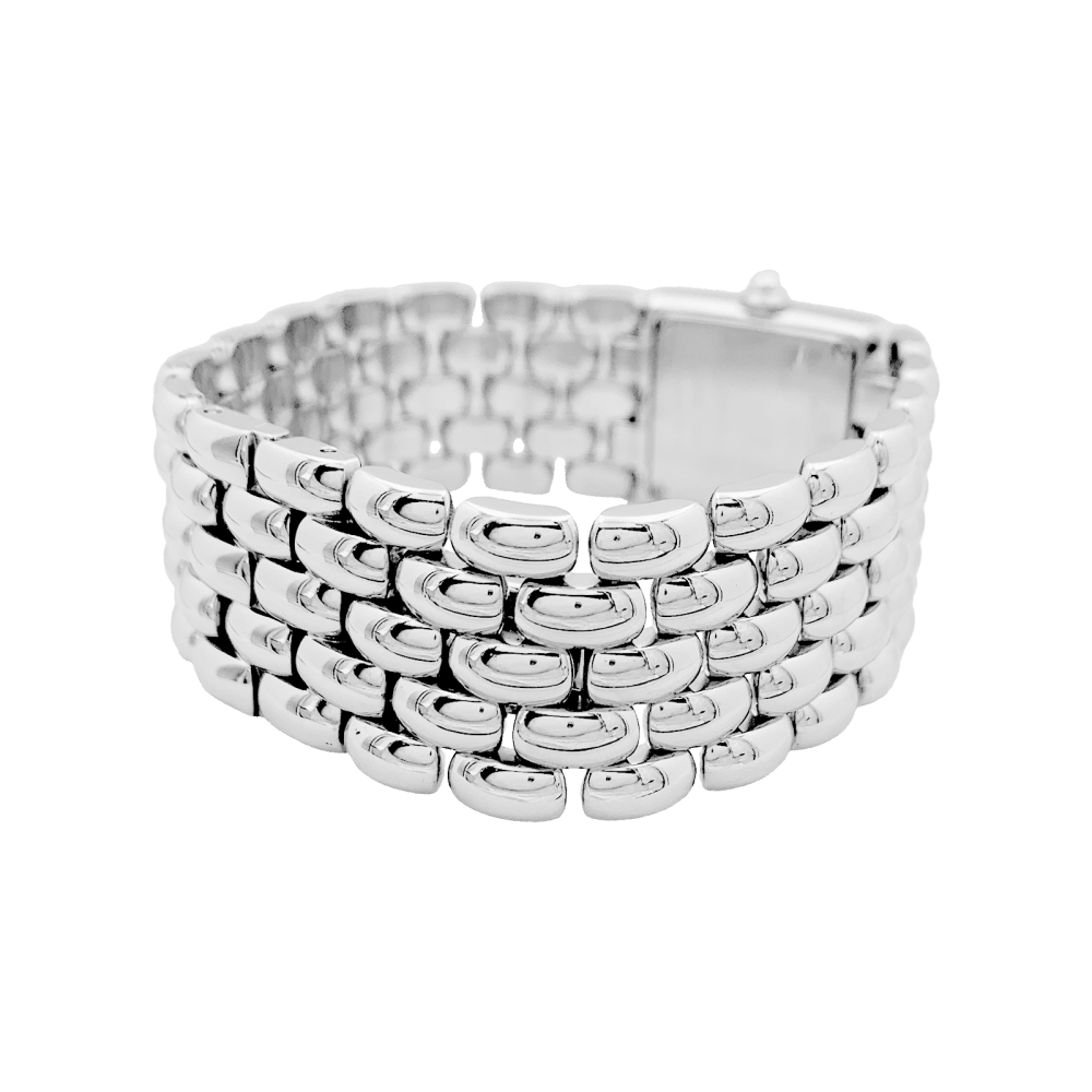 Montre Chaumet modèle "Khésis" en acier, diamants, nacre. 3