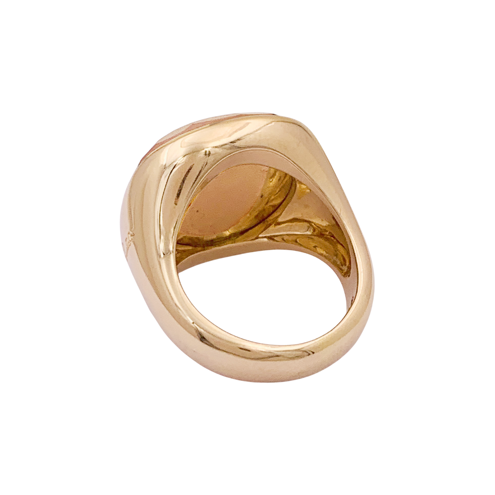 Bague Pomellato "Cipria" en or rose et quartz rose. 3