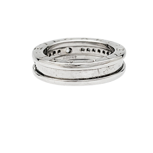 Bague Bulgari, "B.Zero1", or blanc et diamant central 6