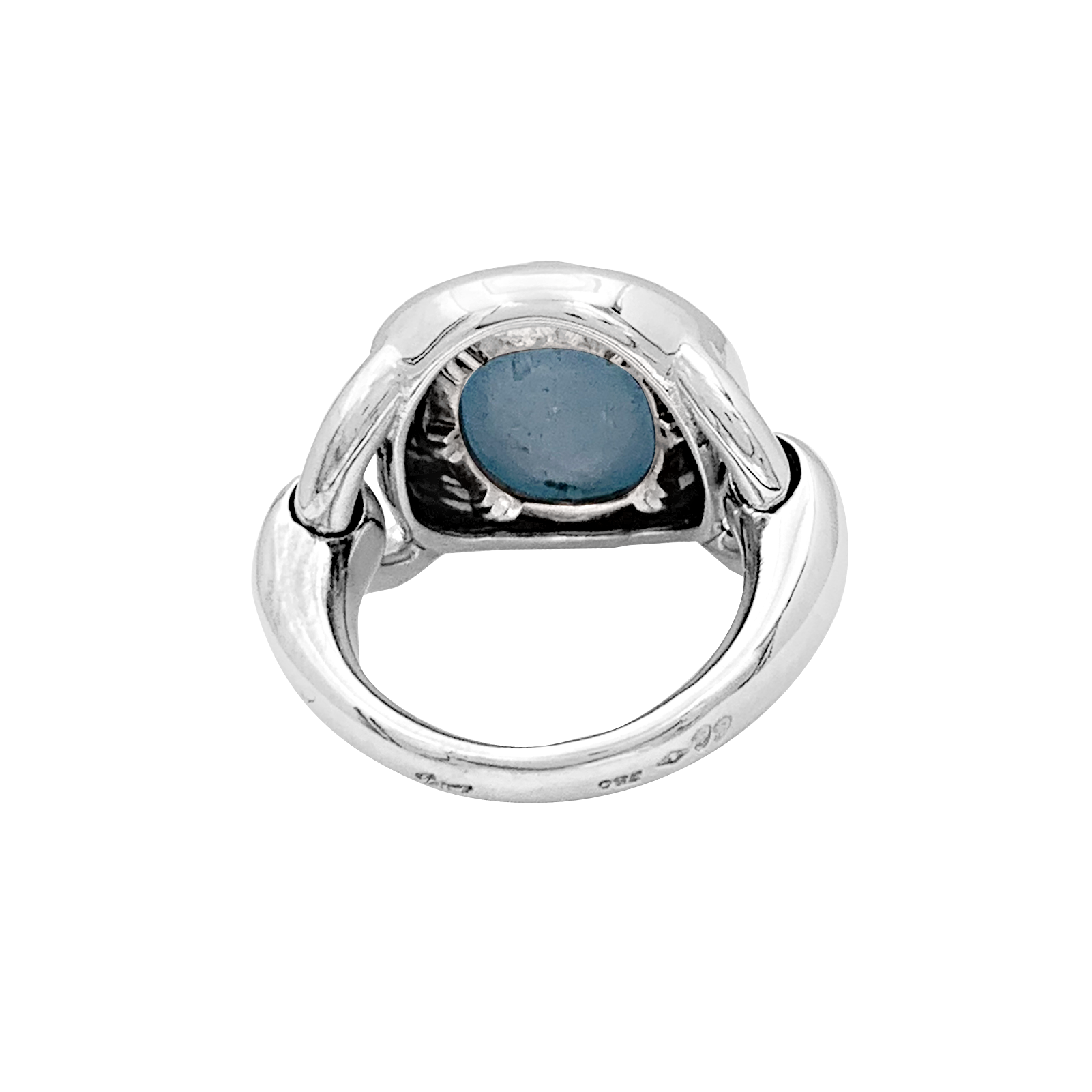 Bague Poiray, aigue-marine et or blanc 3