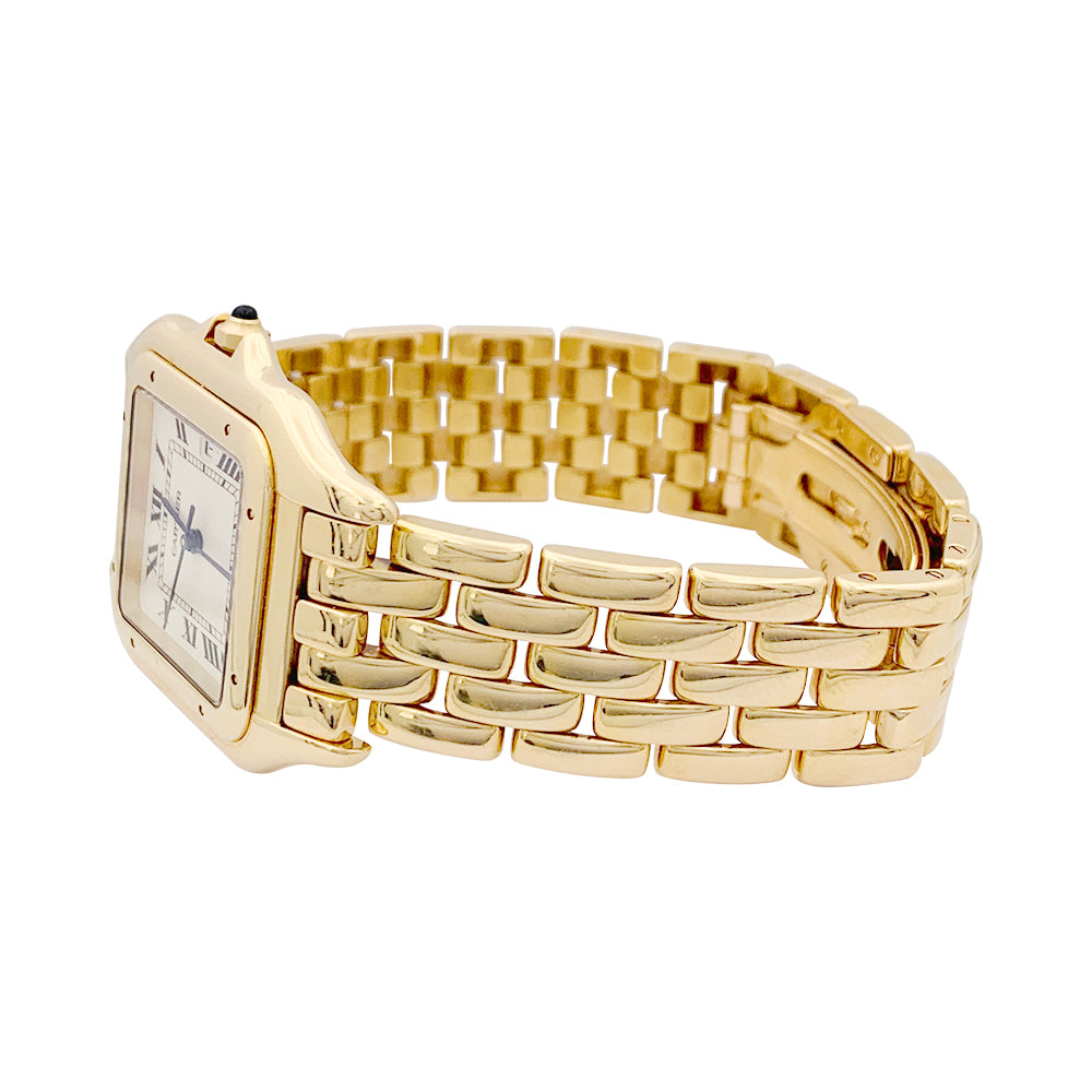 Montre Cartier "Panthère" en or jaune sur or jaune. 4