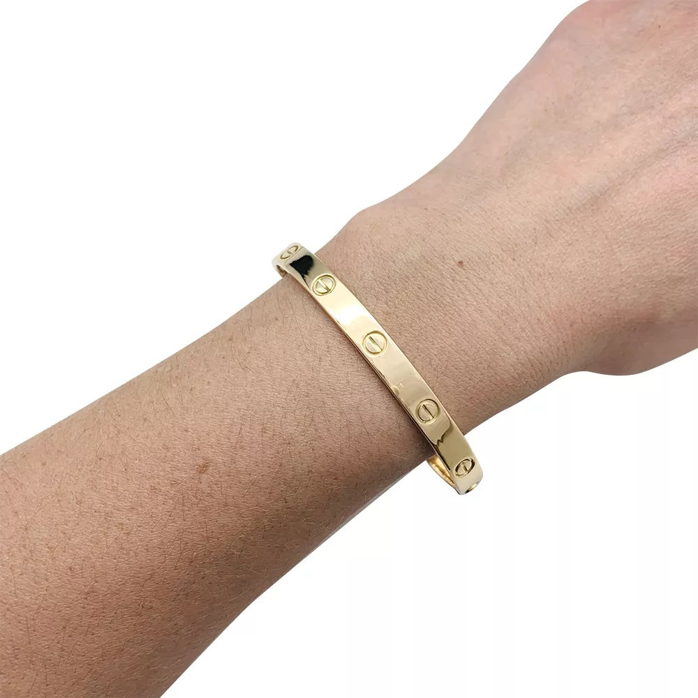Bracelet CARTIER LOVE, or jaune. 5