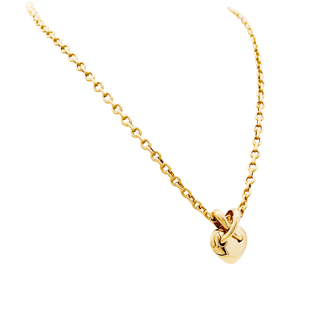 Collier Chaumet, "Coeur Liens", or jaune. 2