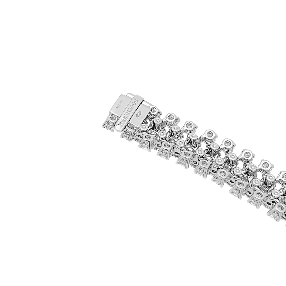 Bracelet Boucheron, "Angélique" rivière de diamants, or blanc. 5