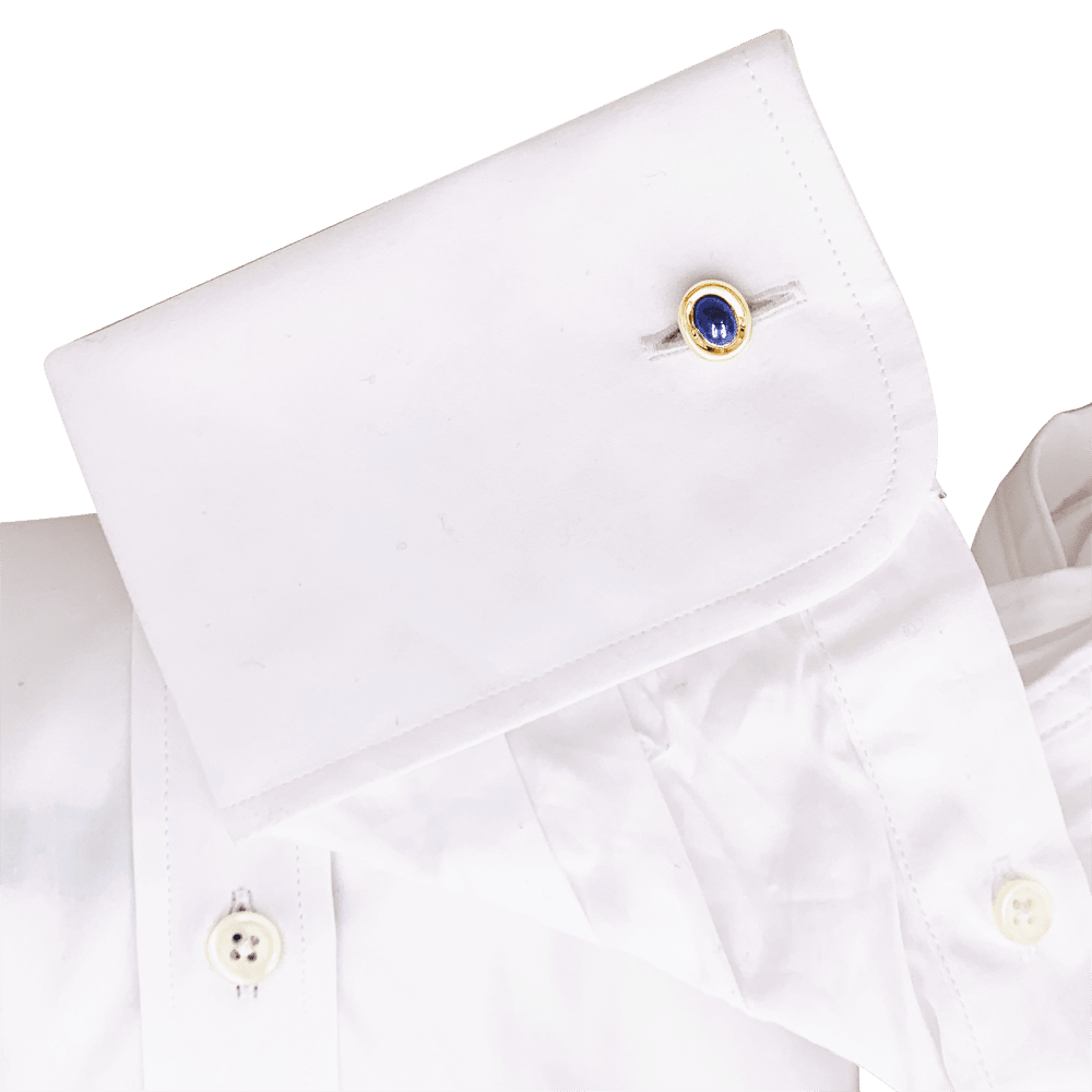 Boutons de manchette Cartier, or jaune, saphirs. 5