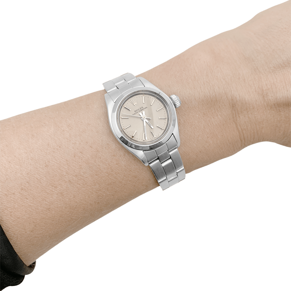 Montre Rolex, "Oyster Perpetual" acier. 5