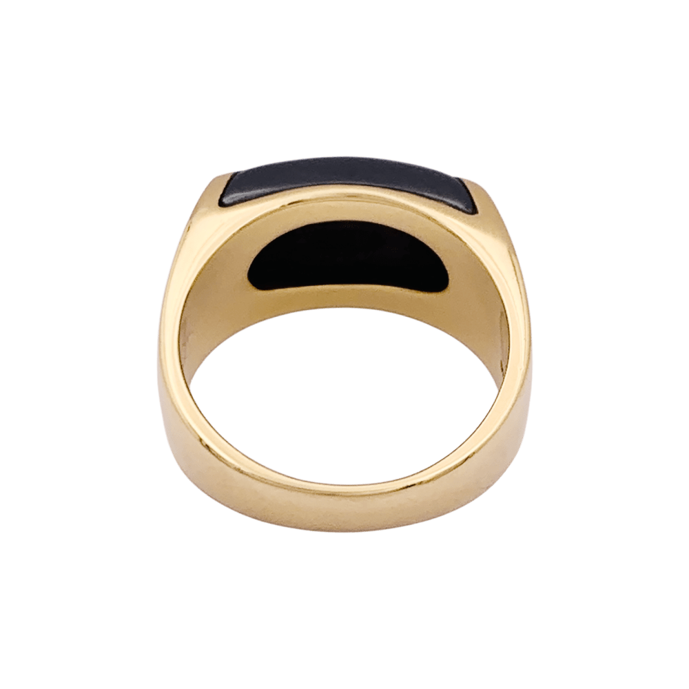 Bague Bulgari, "Tronchetto", or jaune et hématite. 4