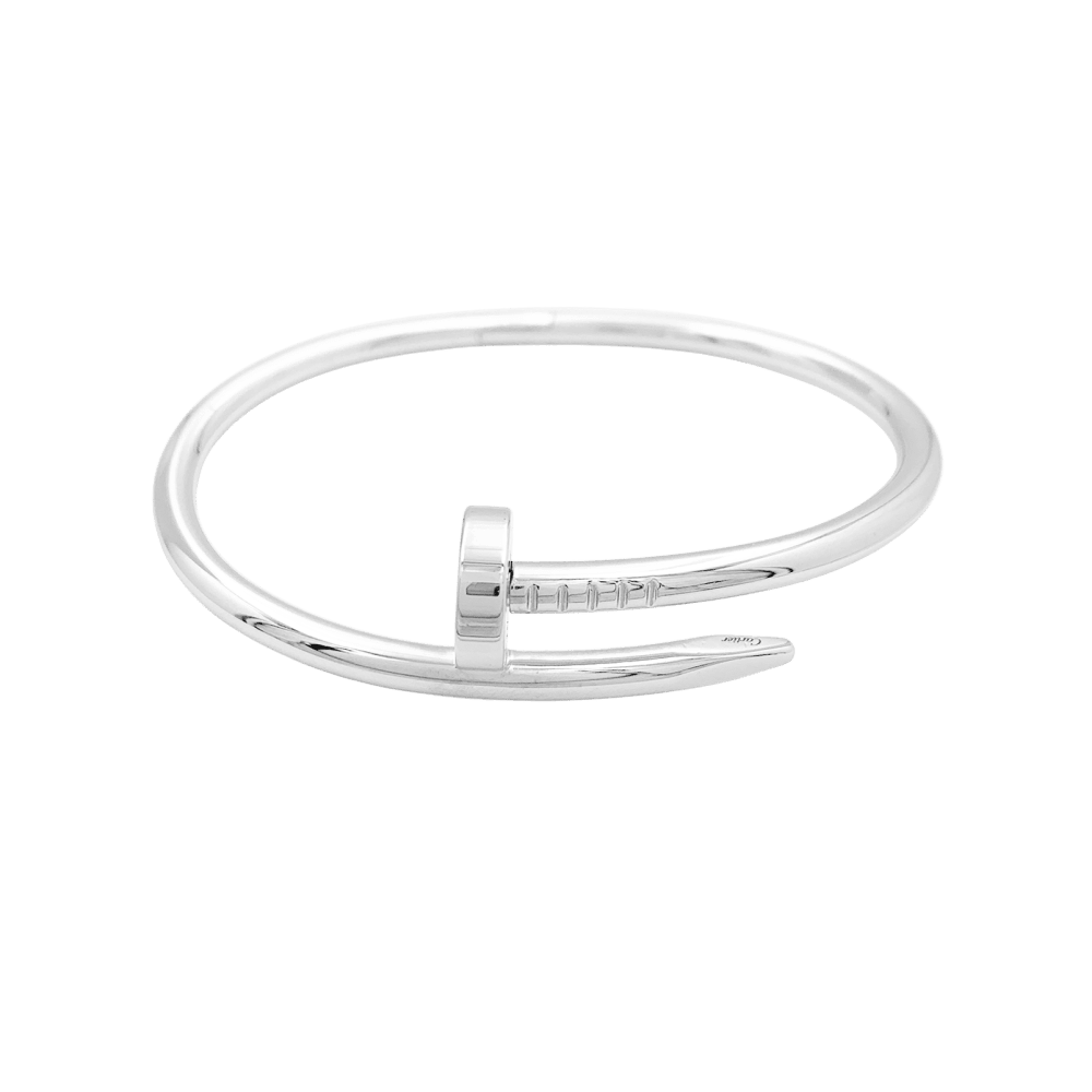 Bracelet Cartier, "Juste un Clou", or blanc. 2