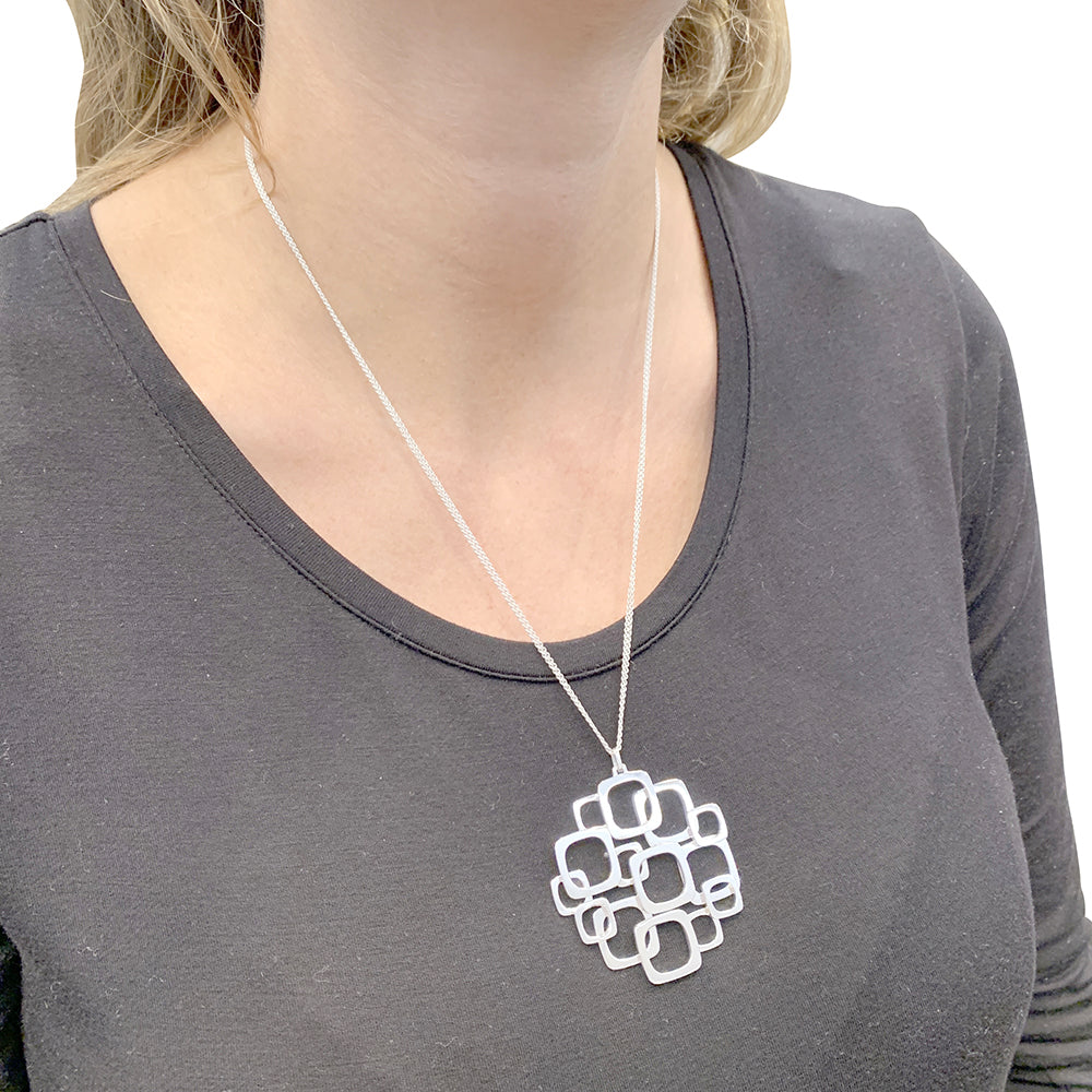 Collier Dinh Van, "Surimpression, or blanc. 6