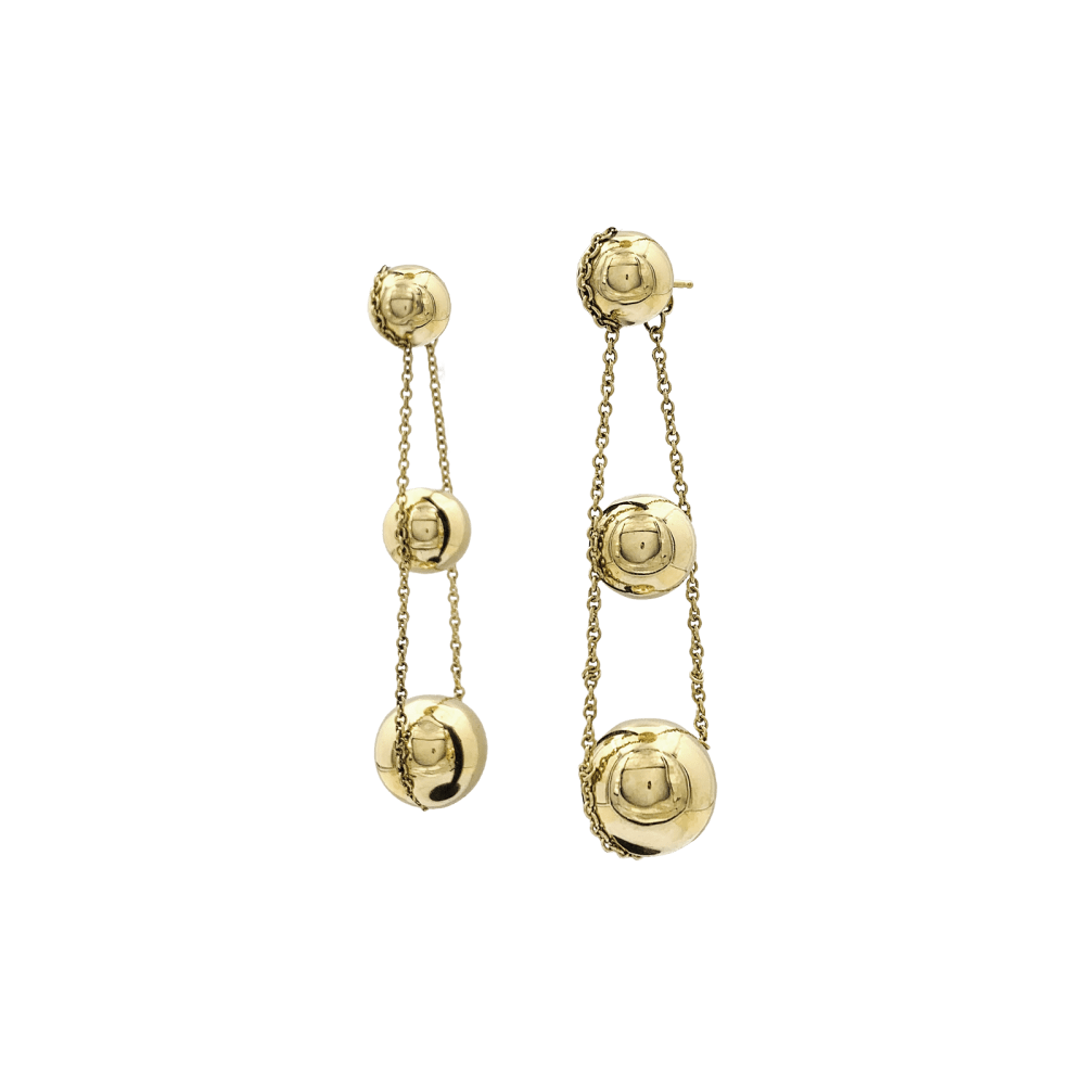 Boucles d'oreilles Tiffany & Co., "HardWear Drop Ball", or jaune. 2