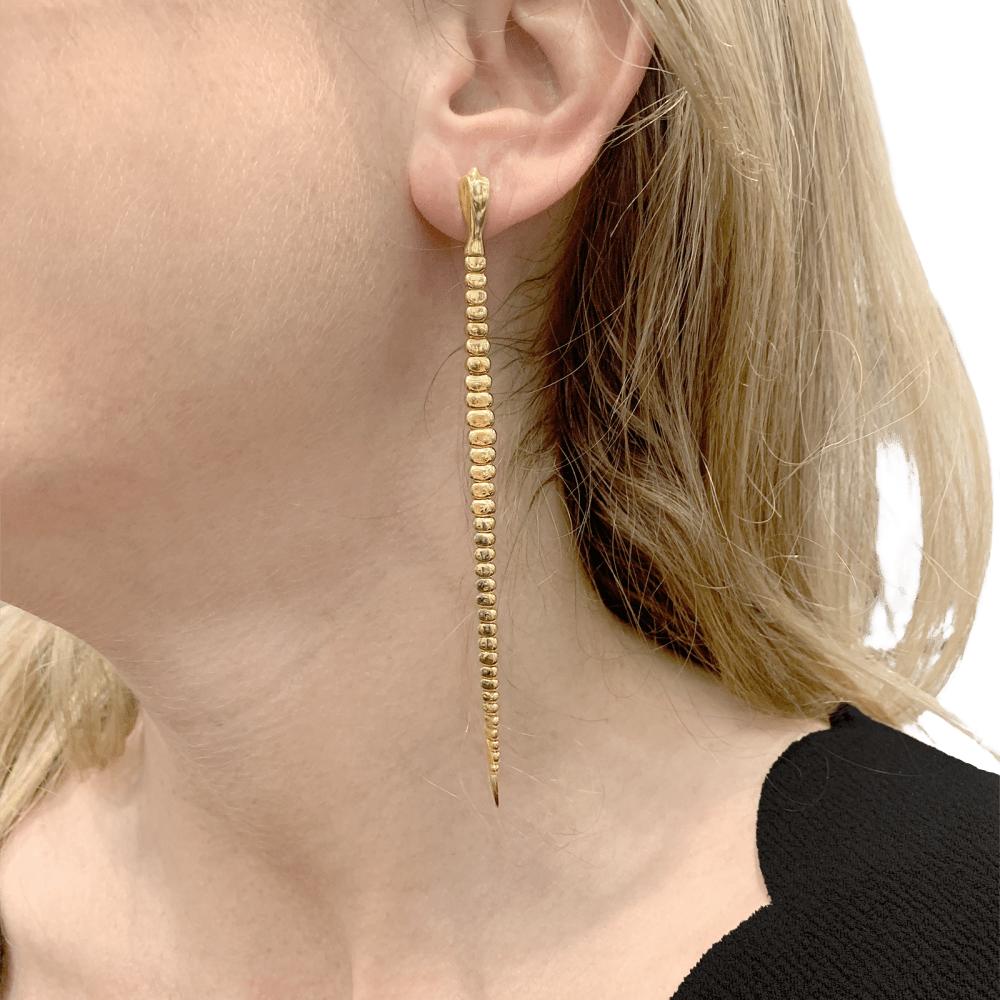 Boucles d'oreilles TIFFANY & CO x Elsa Peretti, « Snake » », or jaune. 6