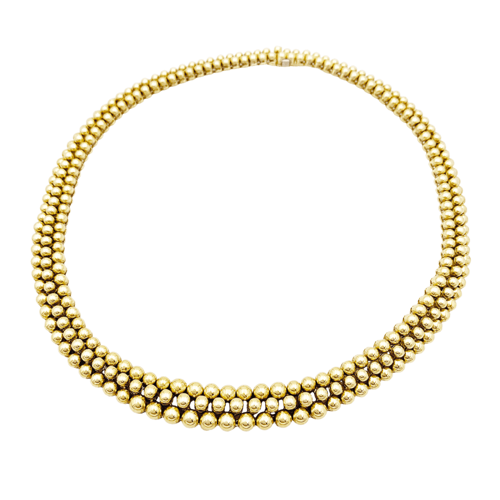 Collier Boucheron, "Grains de Raisin", or jaune. 4