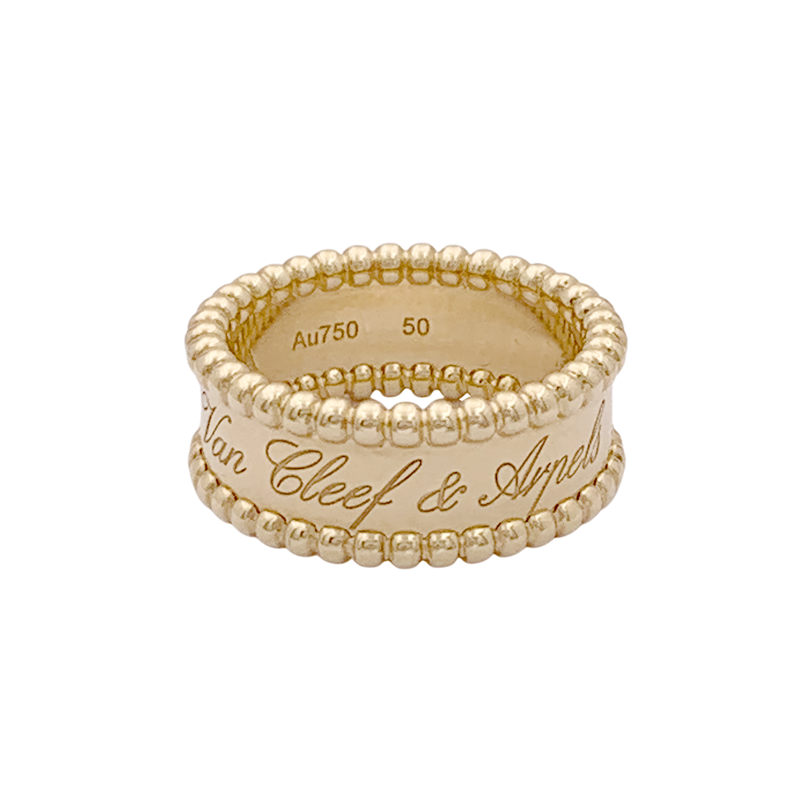 Bague Van Cleef & Arpels, "Perlée signature", or jaune. 1