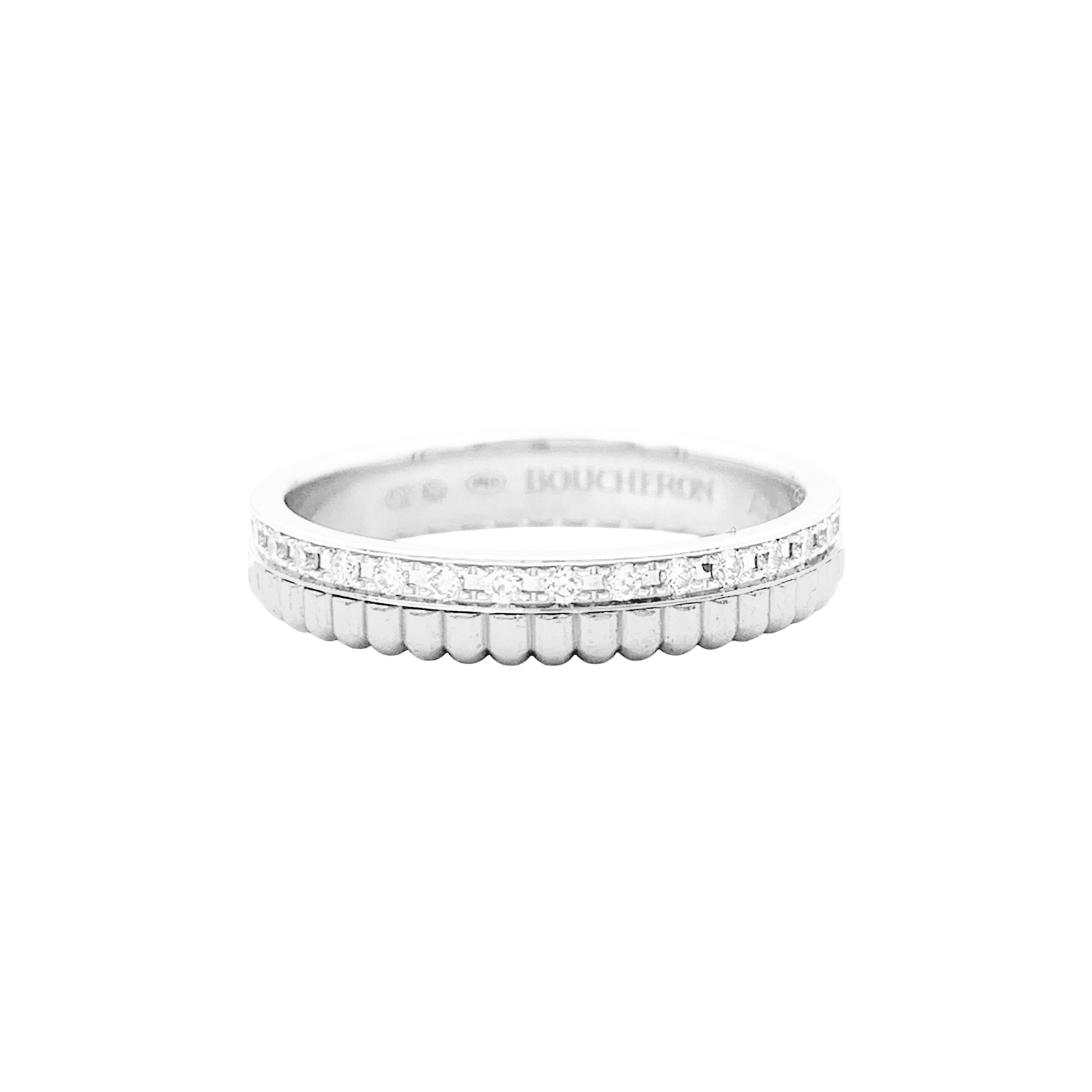 Alliance Boucheron "Quatre Radiant Edition" or blanc et diamants. 1