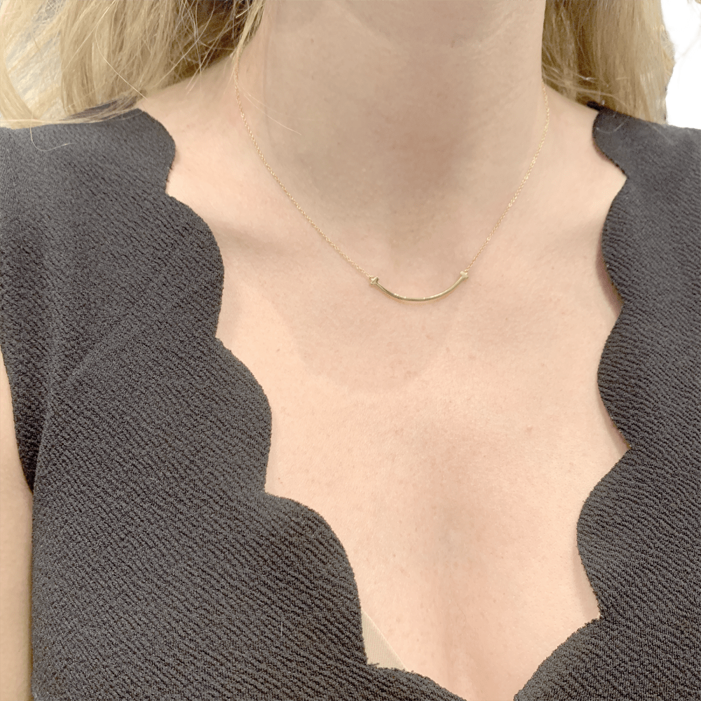 Collier Tiffany & Co., "Tiffany T Smile", or jaune. 5