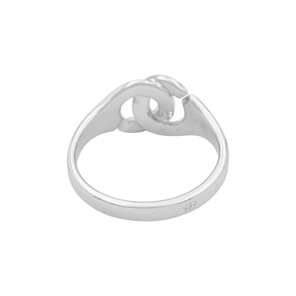Bague Dinh Van, "Menottes R8", or blanc. 3