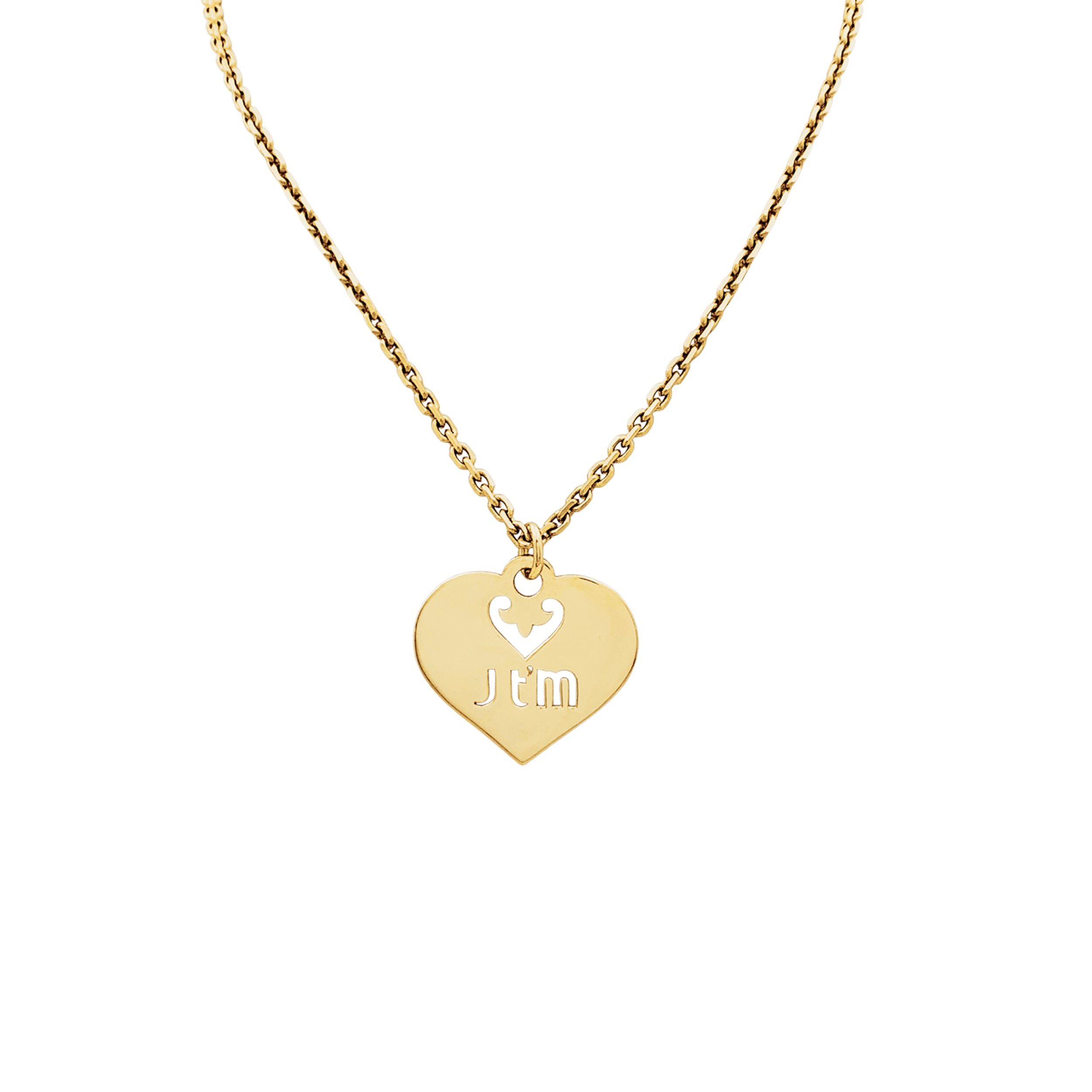Pendentif O.J.Perrin, "Coeur Légendes", en or jaune. 1