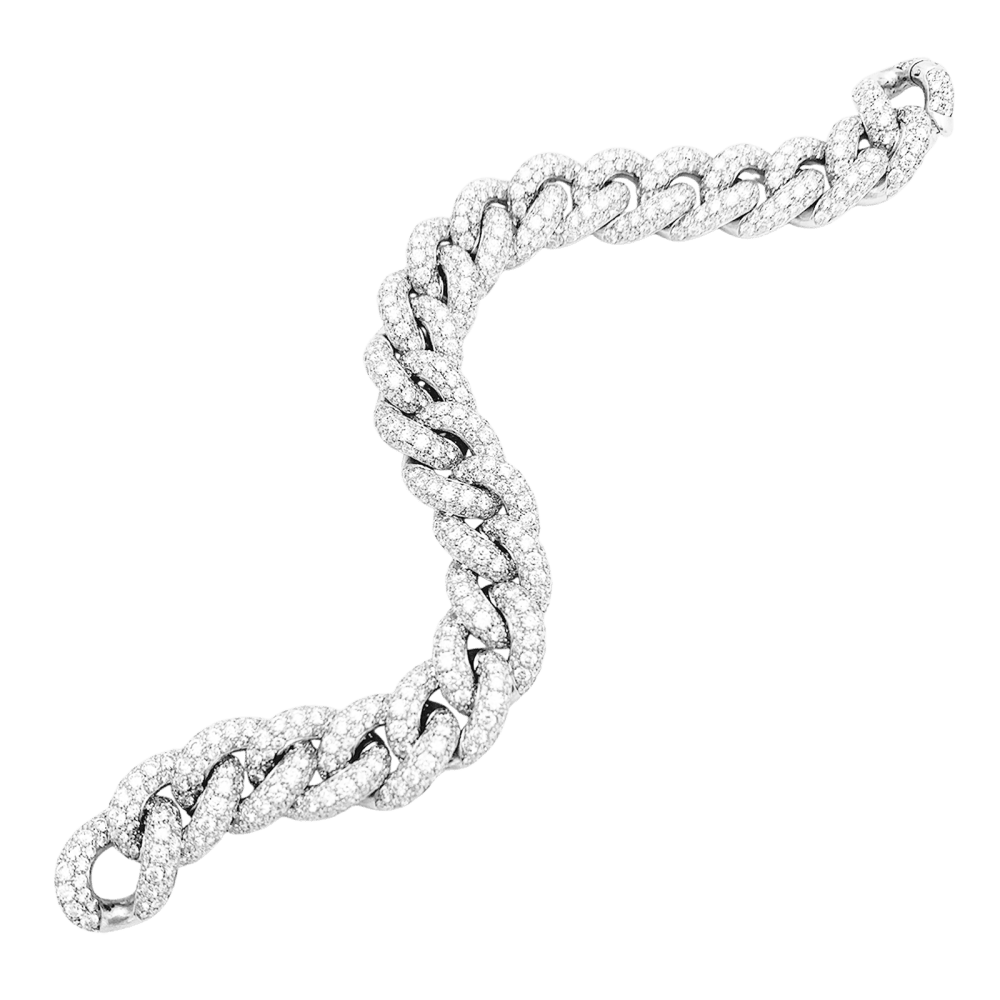 Bracelet Pomellato, "Catene", or blanc et diamants. 3