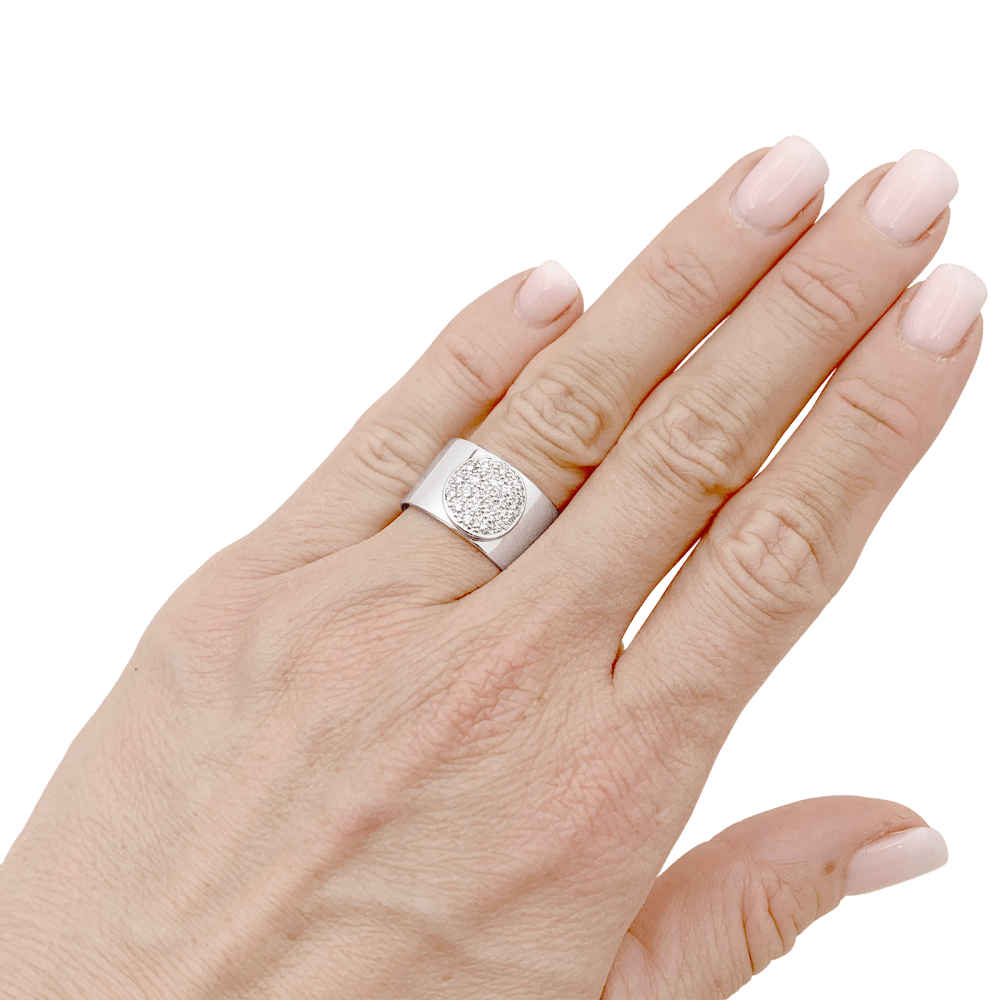 Bague Dinh Van, "Anthea", or blanc et diamants. 7