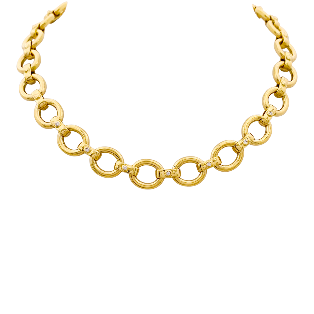 Chaîne à maillons avec boucle en or 18ct 750 En vente sur Chaîne à maillons avec boucle en or 18ct 750 En vente sur