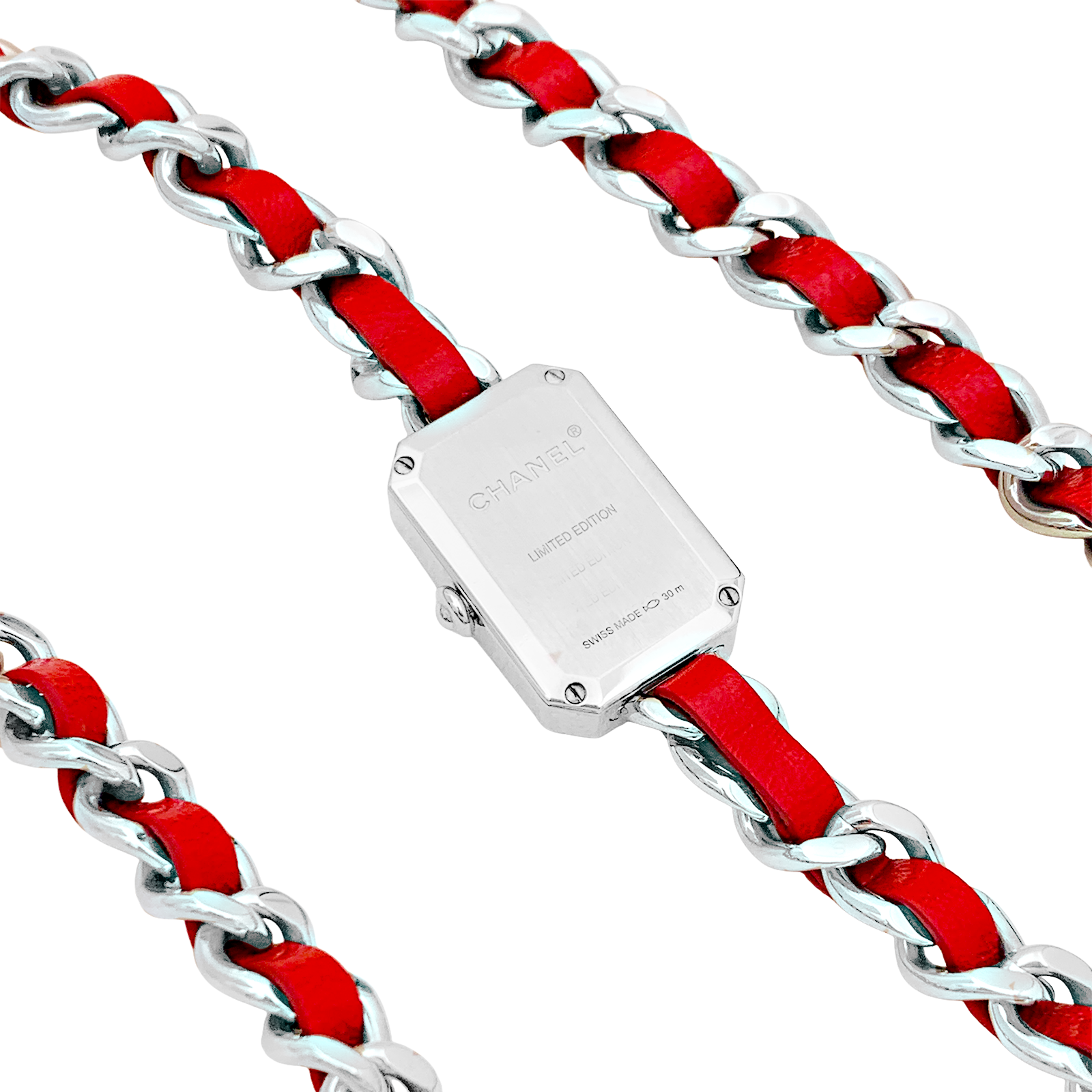 Montre Chanel, "Première Chaîne Iconique", acier, cuir. 3