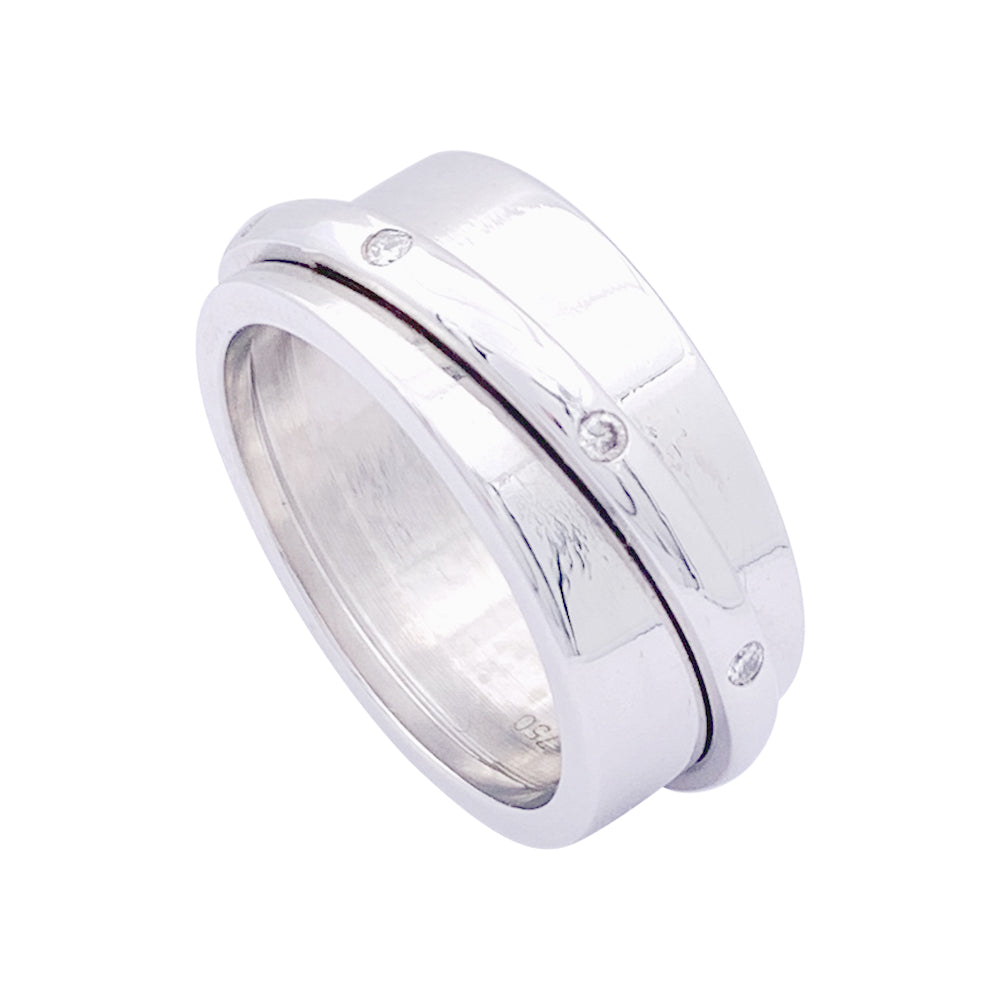 Bague Dinh Van, "Ariane", or blanc, diamants. 3