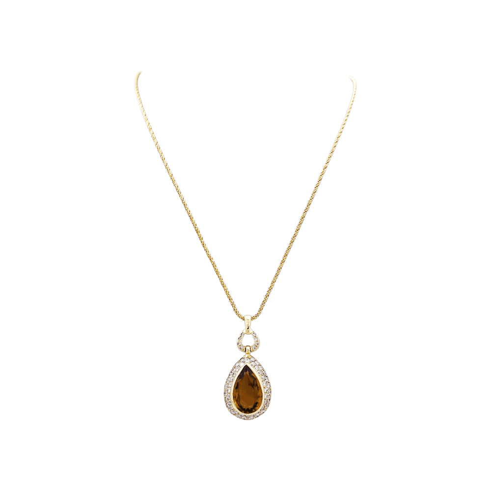 Collier H.Stern, or jaune, citrine et diamants. 1