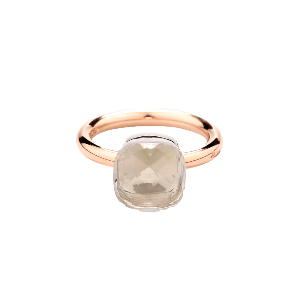 Bague Pomellato, "Nudo Classic", deux ors, topaze blanche. 1