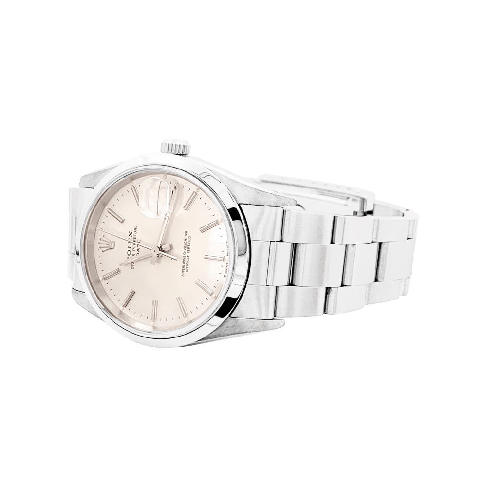 Montre Rolex "Oyster Perpetual Date" en acier. 3