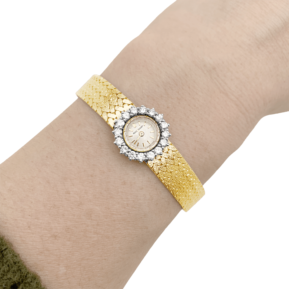 Montre Jaeger Lecoultre x Jean Eté, or jaune, platine, diamants. 6