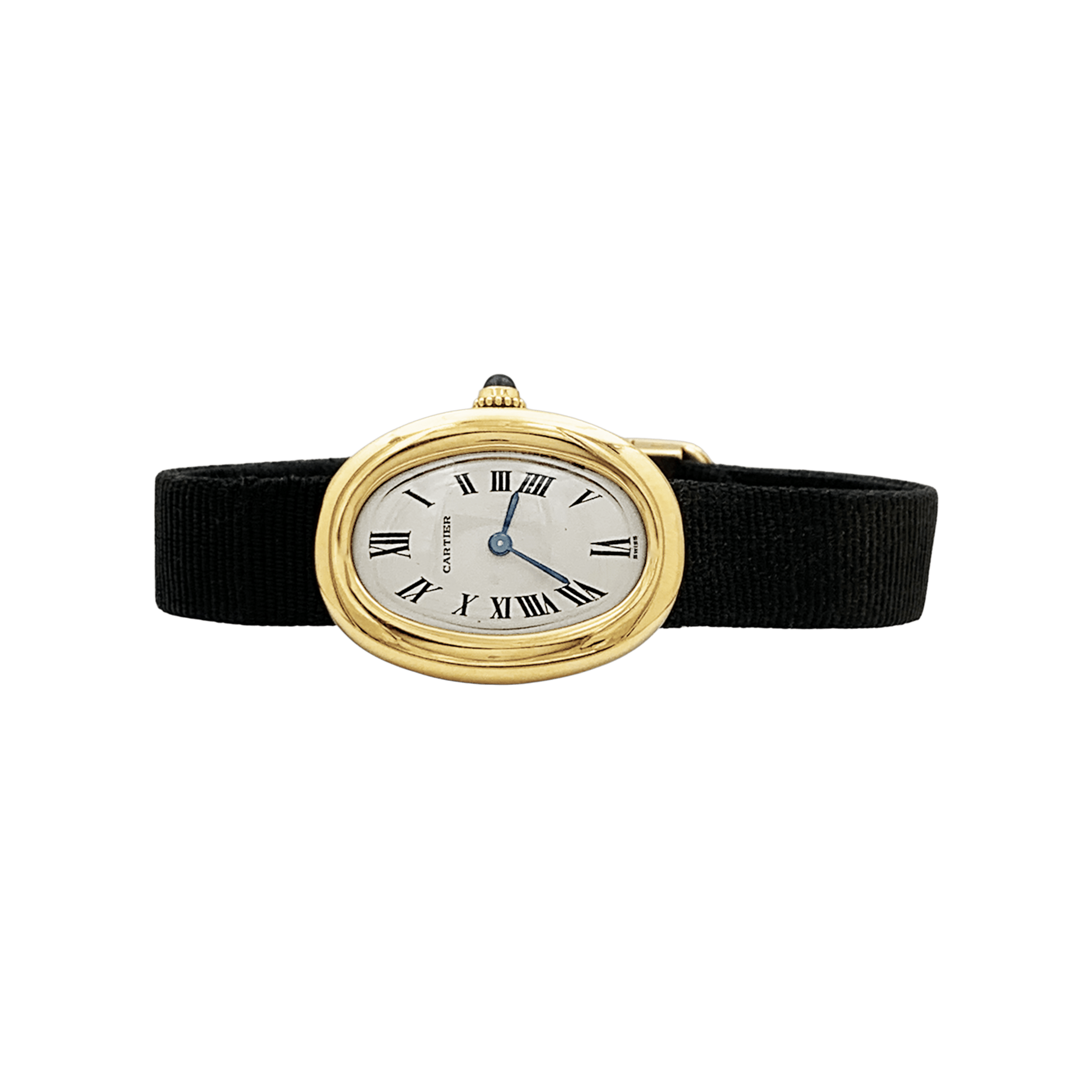 Montre Cartier, "Baignoire", or jaune, boucle déployante. 2
