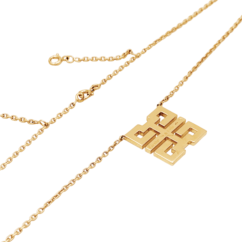 Collier Cartier, "Baiser du Dragon" or jaune et diamants. 4