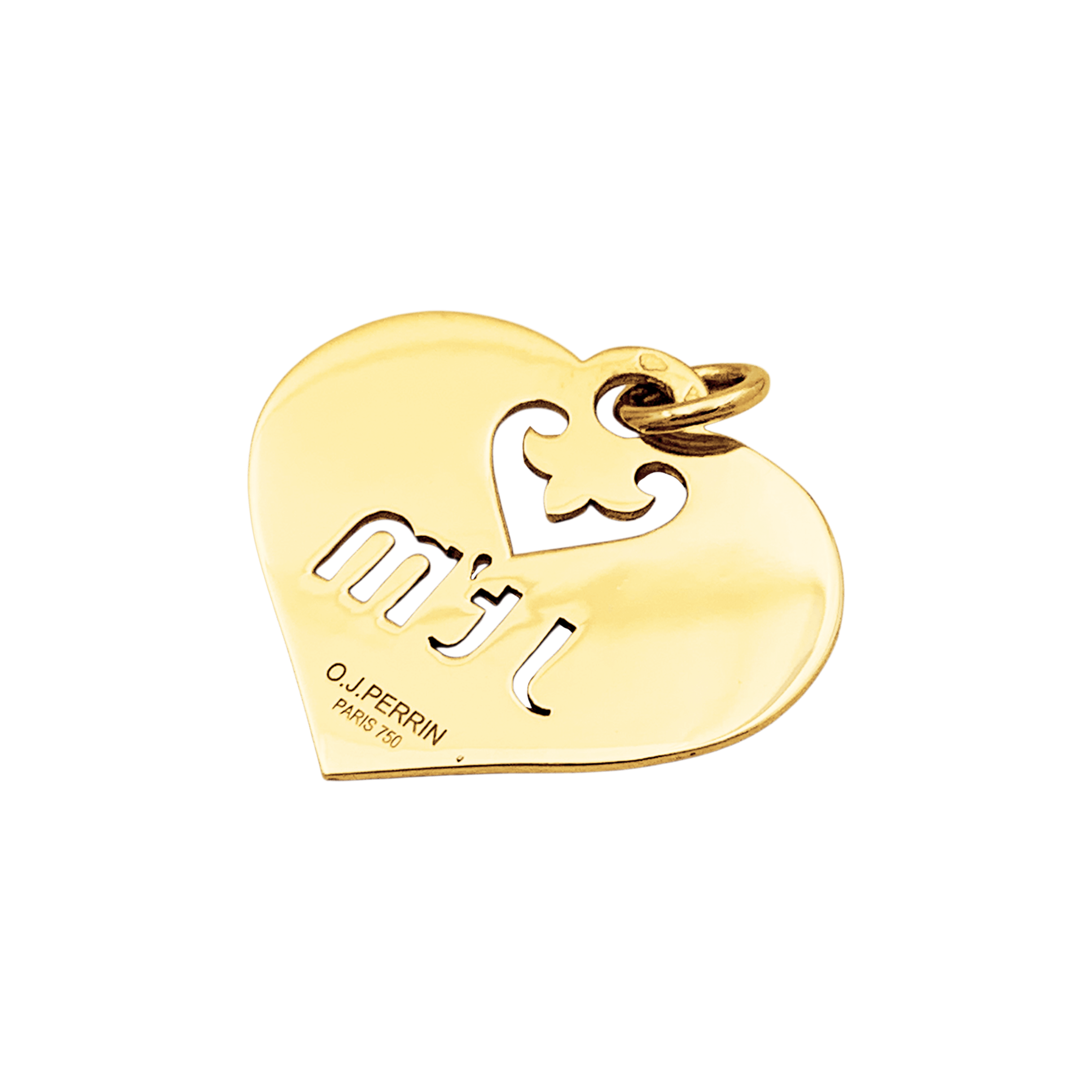 Pendentif O.J.Perrin, "Coeur Légendes", en or jaune. 3