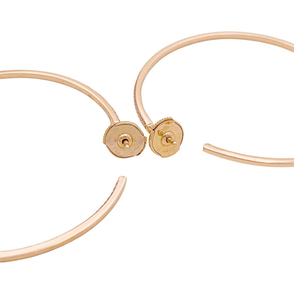 Créoles Messika "New Gatsby" or rose, diamants. 6