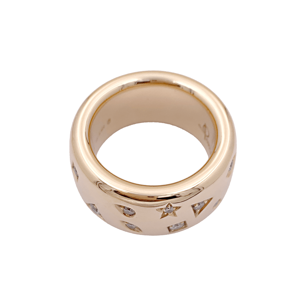 Bague Pomellato, "Iconica", or rose, diamants. 4