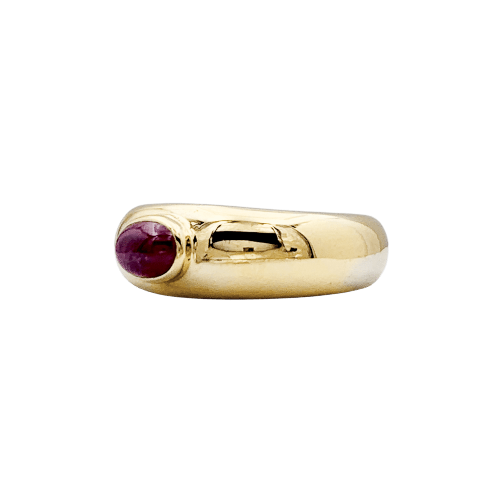 Bague Chaumet, "Anneau" or jaune et rubis. 3