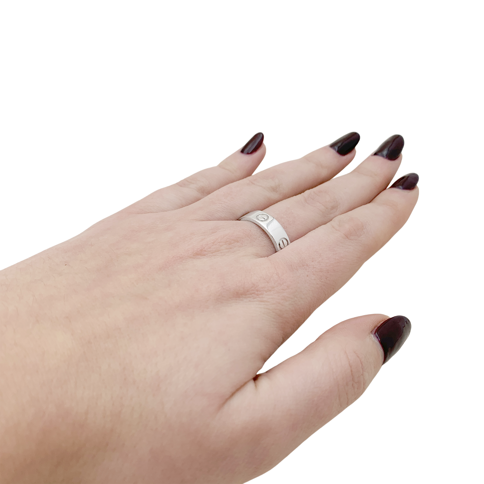 Bague Cartier "Love" platine. 4