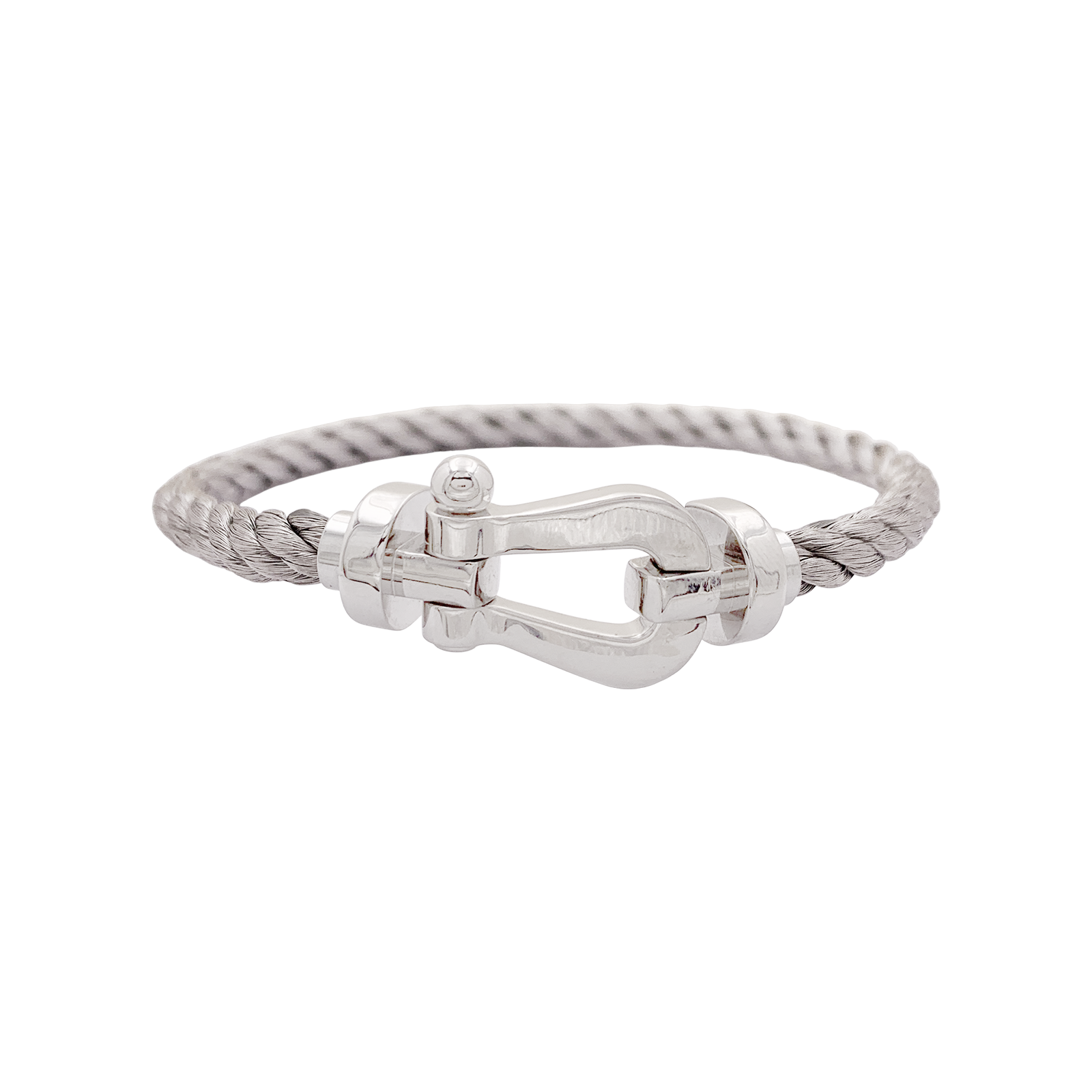 Bracelet Fred, "Force 10", or blanc, acier. 1