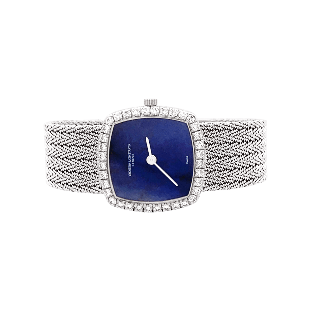 Montre Femme Vacheron Constantin, or blanc et diamants. 3