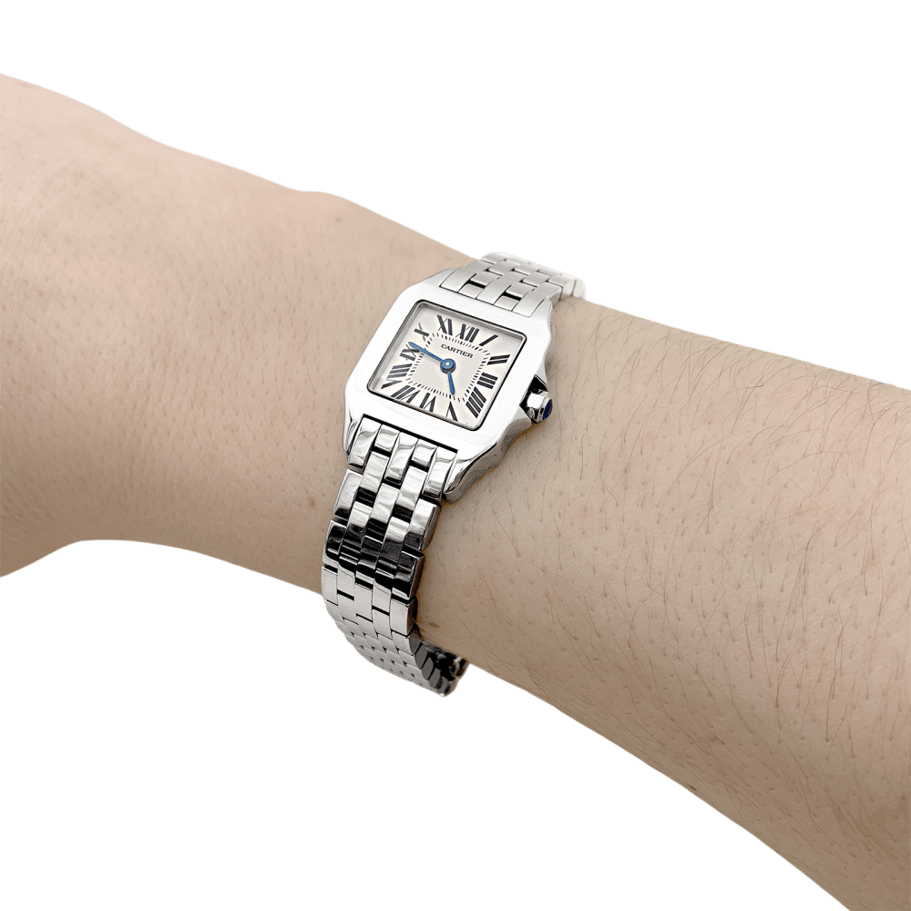 Montre Cartier, "Santos Demoiselle" en acier. 7