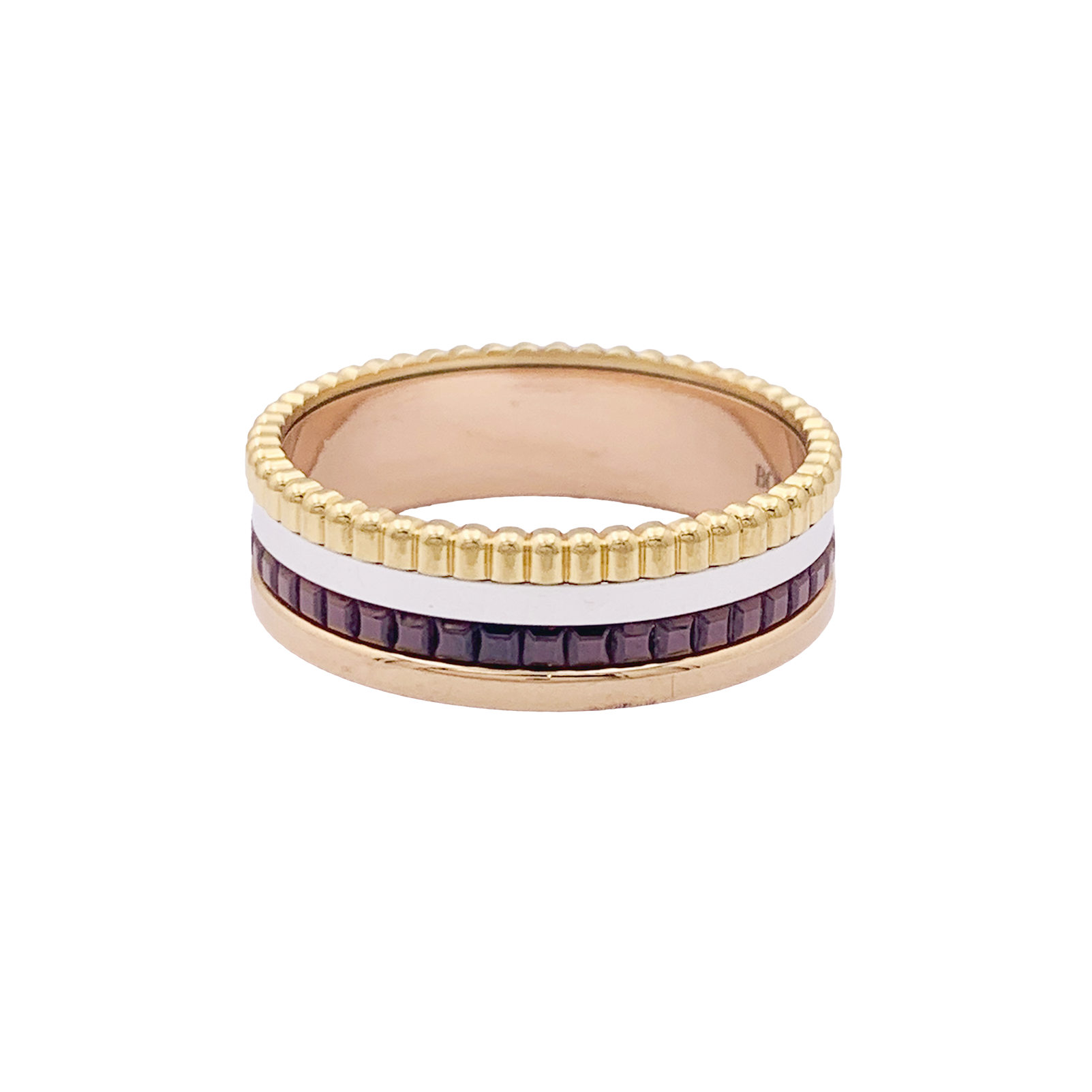 Bague Boucheron, "Quatre Classique Small",, en or rose, blanc et jaune. 2