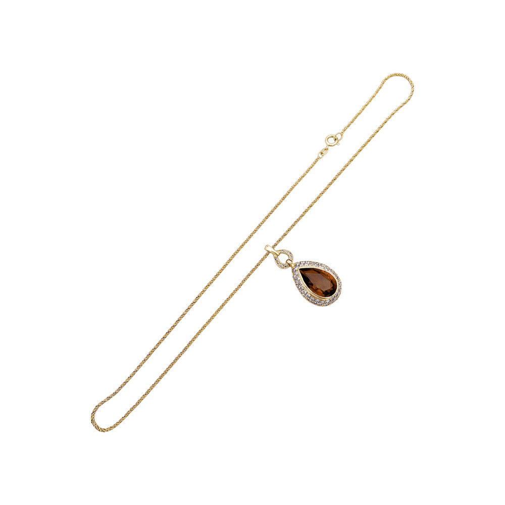 Collier H.Stern, or jaune, citrine et diamants. 5